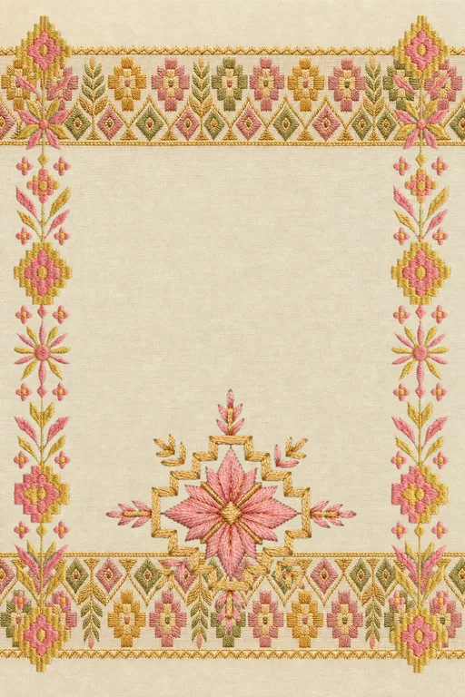 Phulkari Rose — Living Invitation — Punjabi Sikh Traditional Engagement invitation card design from Ayozan