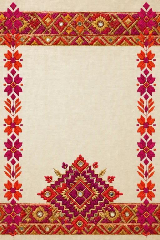 Phulkari Sangeet — Living Invitation — Punjabi Sikh Traditional Sangeet invitation card design from Ayozan