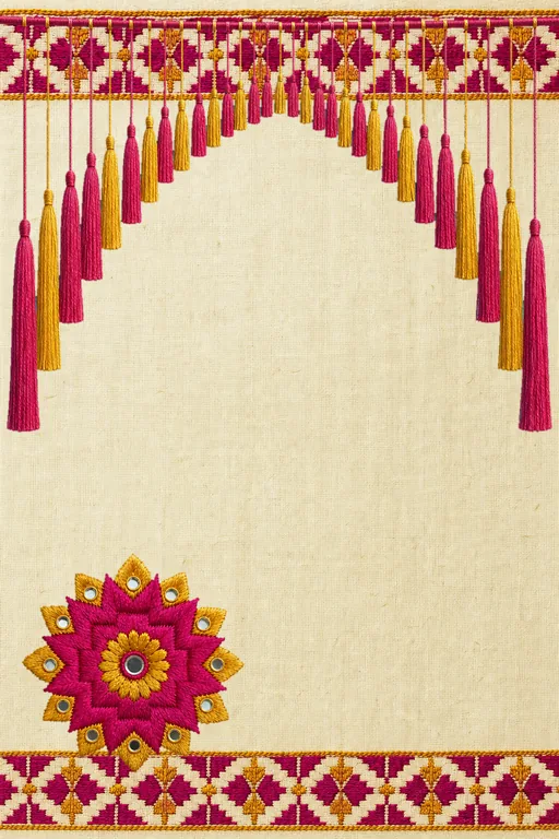 Phulkari Magenta — Living Invitation — invitation page