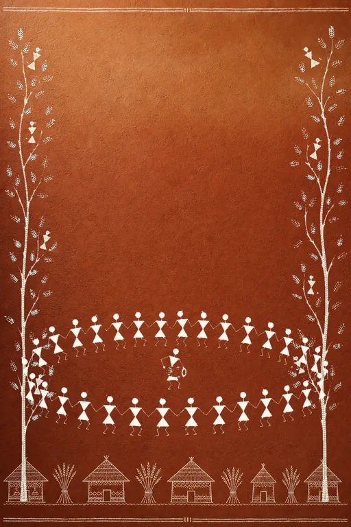 Warli Utsav — Living Greeting — Marathi Traditional Greetings invitation card design from Ayozan