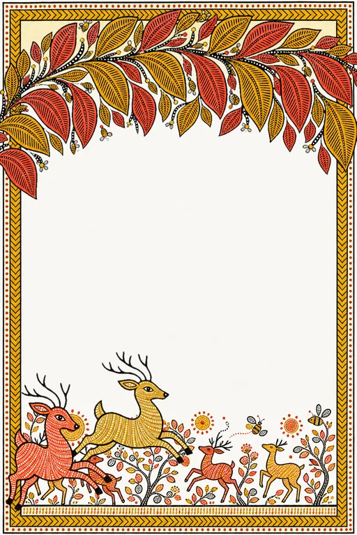 Gond Janamdin — Living Invitation — Chhattisgarhi Traditional Birthday invitation card design from Ayozan