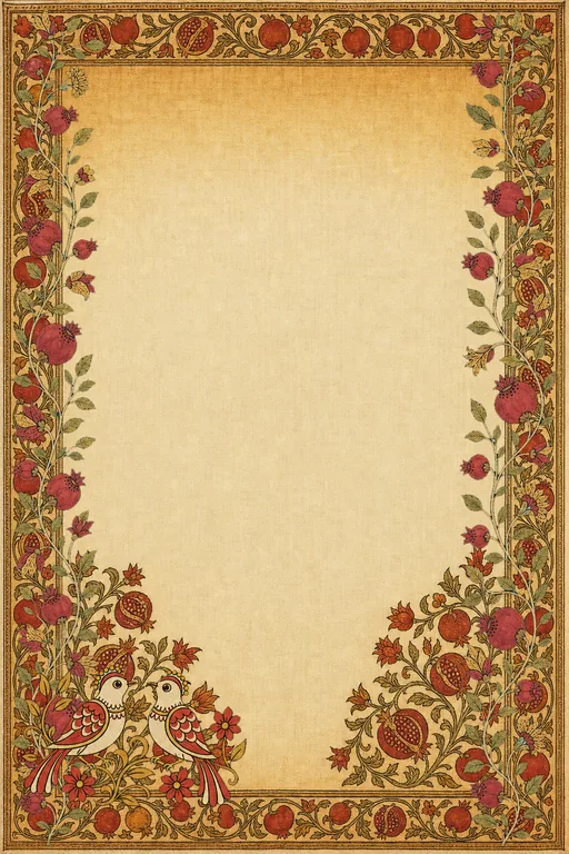 Kalamkari Anar — Living Invitation — Telugu Traditional Anniversary invitation card design from Ayozan