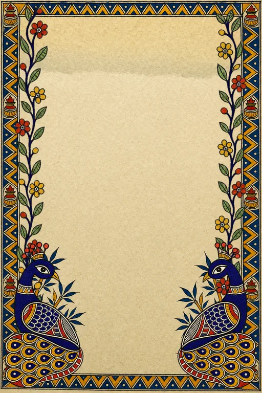 Mithila Griha Pravesh — Living Invitation — Maithili Hindu Traditional Housewarming invitation card design from Ayozan