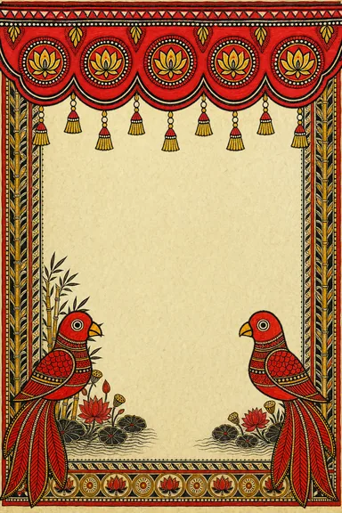 Mithila Kohbar — Wedding invitation card design