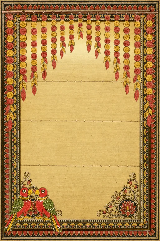 Patta Subha — Living Greeting — Odia Hindu Traditional Diwali invitation card design from Ayozan