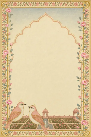 Gulab Bagh — Hindu invitation card design