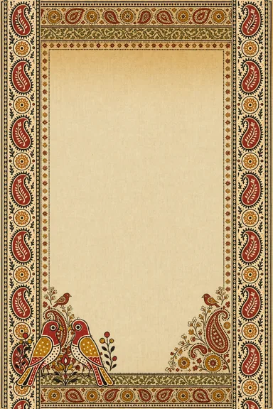 Ajrakh Mehndi — Ajrakh Wedding invitation card design