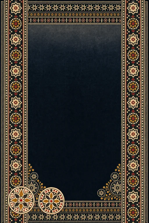 Ajrakh Raat — Living Invitation — Gujarati Traditional Reception invitation card design from Ayozan