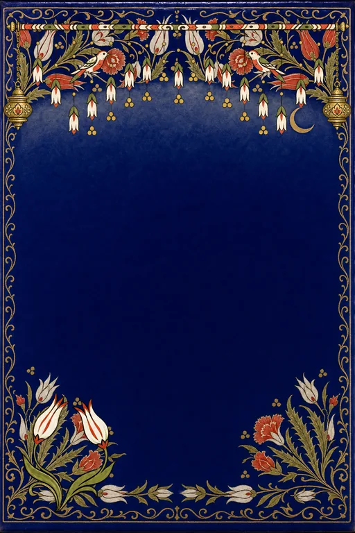 Iznik Chand Raat — Living Greeting — Muslim Traditional Ramadan invitation card design from Ayozan