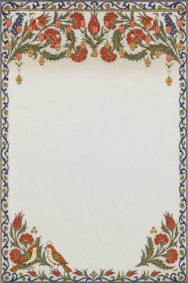Iznik Eid Mubarak — Muslim invitation card design