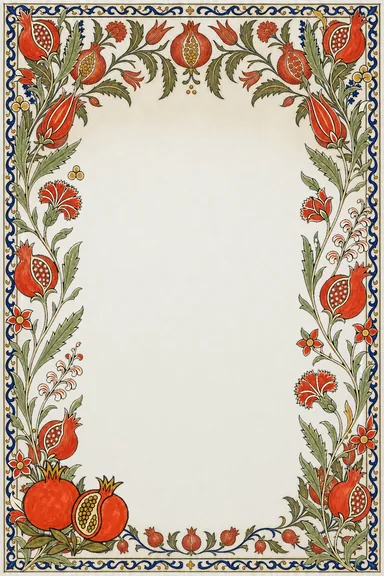 Iznik Nar — Anniversary invitation card design