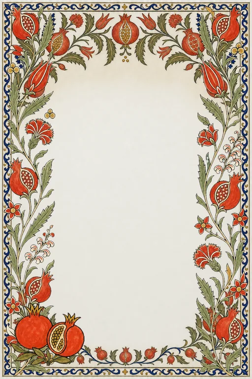 Iznik Nar — Living Invitation — Traditional Anniversary invitation card design from Ayozan