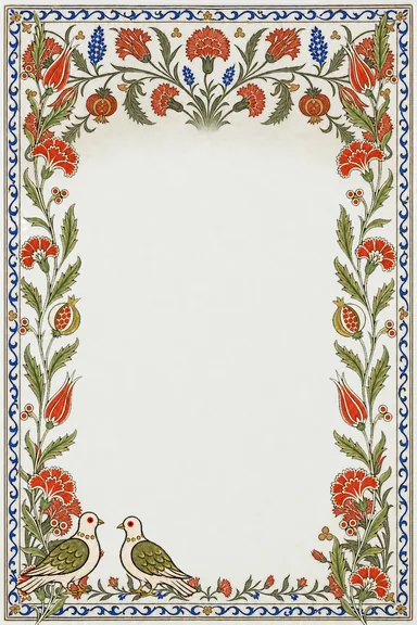 Iznik Karanfil — Engagement invitation card design