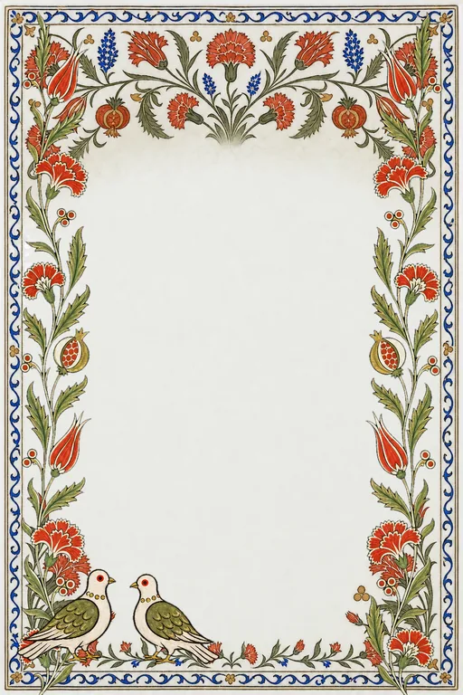 Iznik Karanfil — Living Invitation — Traditional Engagement invitation card design from Ayozan