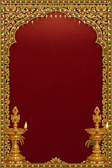 Thanjavur Pongal — Tamil invitation card design