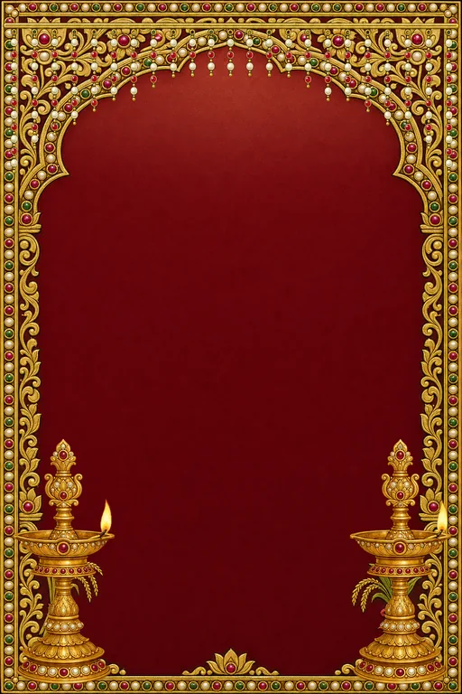 Thanjavur Pongal — Living Greeting — Tamil Traditional Pongal invitation card design from Ayozan