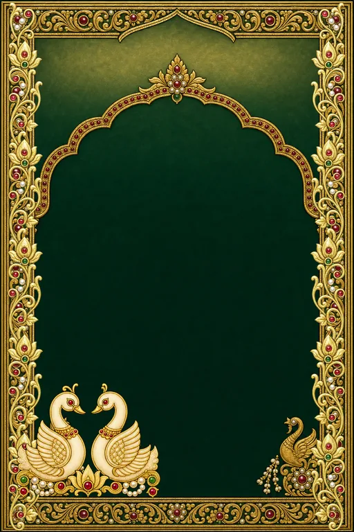 Thanjavur Nichayam — Living Invitation — Tamil Hindu Traditional Engagement invitation card design from Ayozan