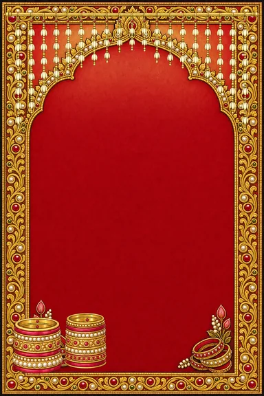Thanjavur Valaikaappu — Tamil invitation card design