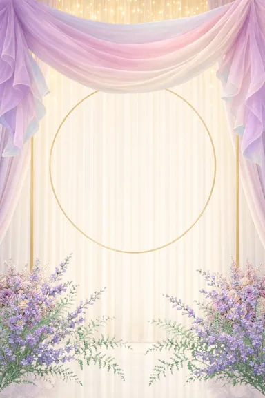Lavender Dawn Mandap — Engagement invitation card design