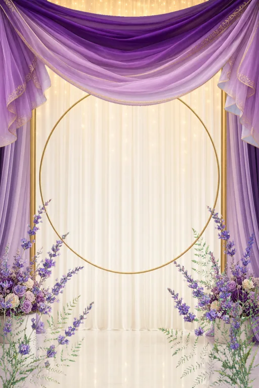 Royal Amethyst Mandap — Living Invitation — Traditional Wedding invitation card design from Ayozan