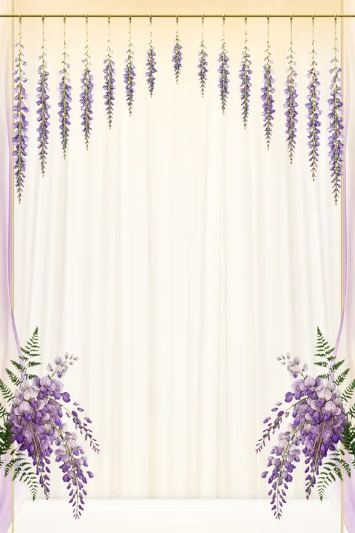 Wisteria Gold Mandap — Living Invitation — invitation page