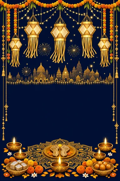 Shubh Deepavali — Diwali greeting card design