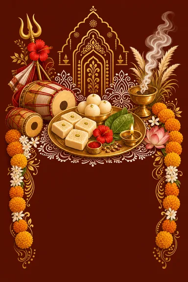 Subho Bijoya — Durga Puja design
