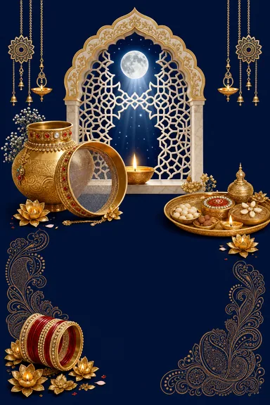Happy Karva Chauth — Karva Chauth design