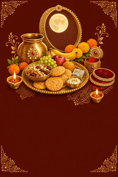 Karva Chauth Sargi — Karva Chauth design