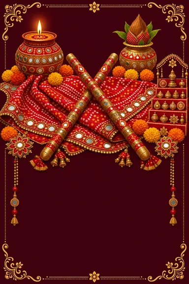Navratri Special — Navratri greeting card design