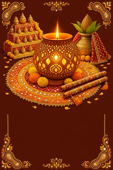Happy Navratri — Navratri greeting card design