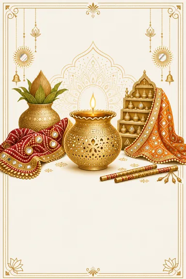 Happy Navratri — Navratri greeting card design