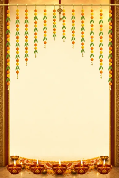 Golden Key Possession — Housewarming invitation card design