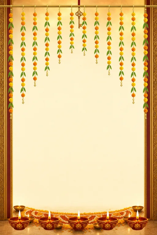 Golden Key Possession — Living Invitation — Traditional Housewarming invitation card design from Ayozan