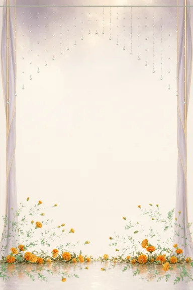 Monsoon Pearl Homecoming — Housewarming invitation card design