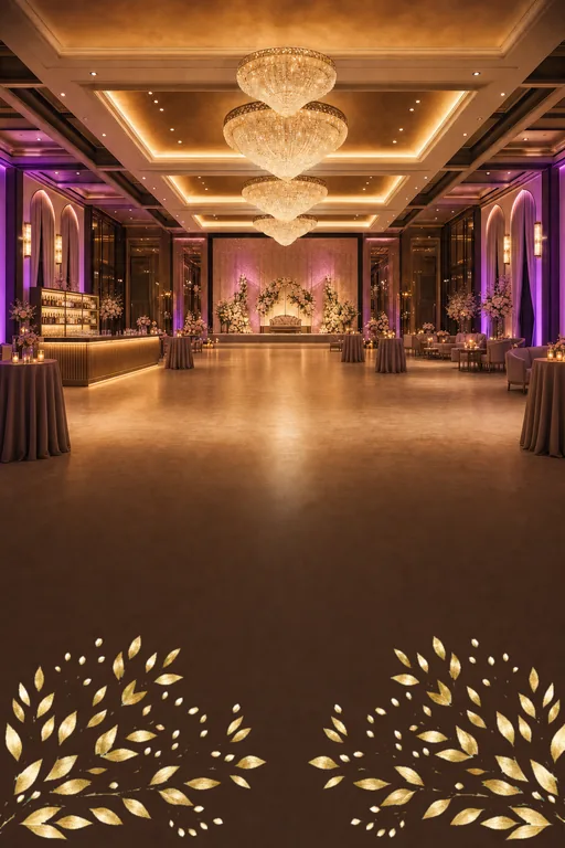 Amber Ballroom — Sangeet — Modern Sangeet invitation card design from Ayozan