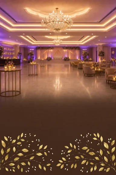 Amber Hall — Sangeet — Sangeet card design
