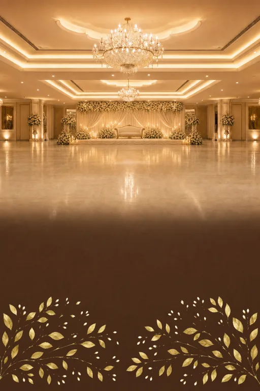 Amber Hall — Reception — Modern Reception invitation card design from Ayozan