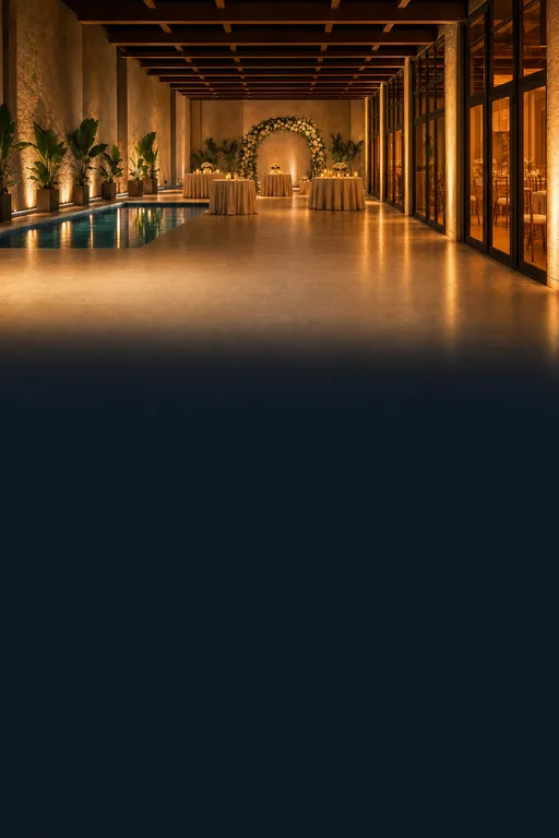 Amber Poolside — Living Invitation — invitation page