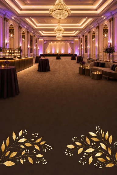 Grand Ballroom — Sangeet — Sangeet card design