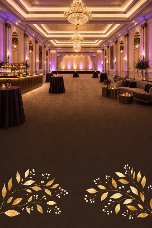 Grand Ballroom — Sangeet — Modern Sangeet invitation card design from Ayozan