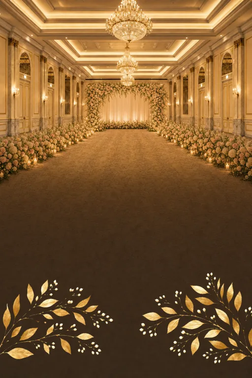Grand Ballroom — Wedding — Modern Wedding invitation card design from Ayozan