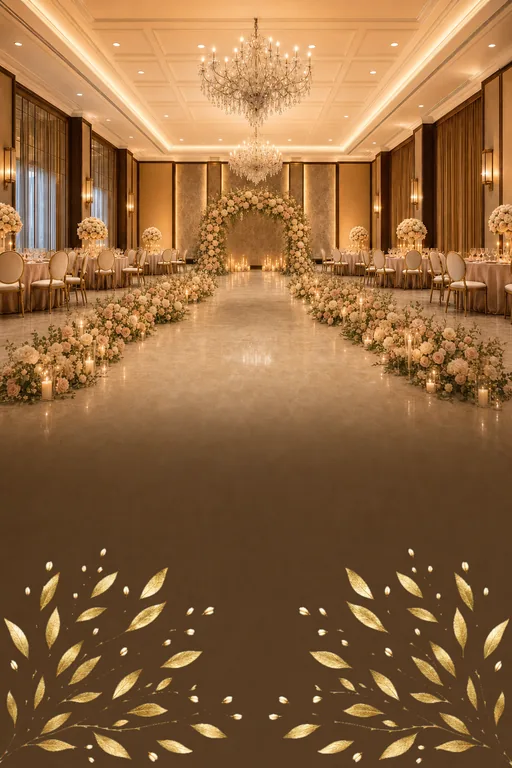Ivory Ballroom — Wedding — Modern Wedding invitation card design from Ayozan