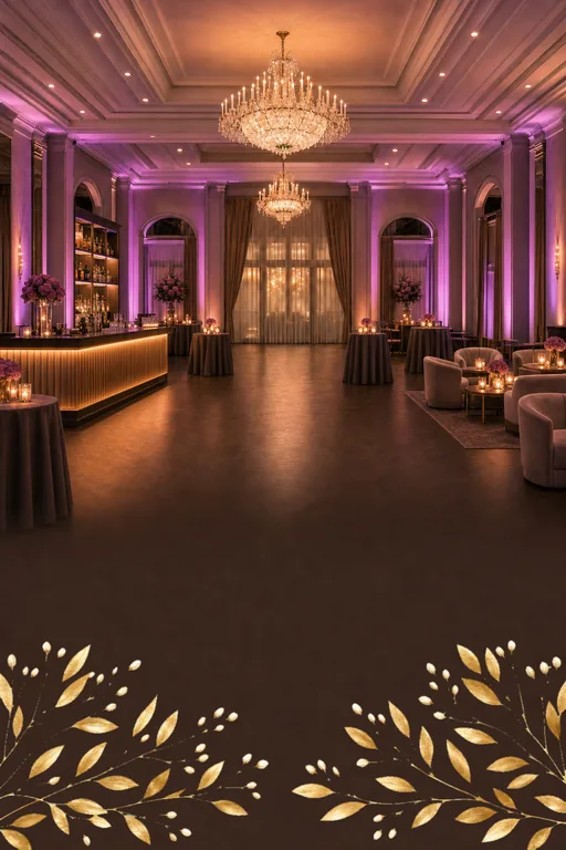 Twilight Ballroom — Sangeet — Modern Sangeet invitation card design from Ayozan