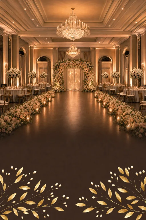 Twilight Ballroom — Wedding — Modern Wedding invitation card design from Ayozan