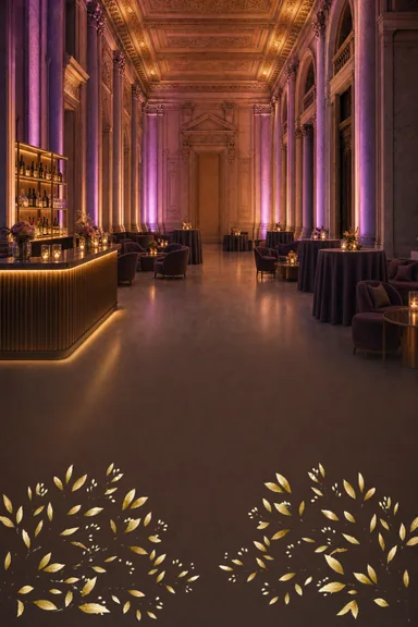 Twilight Colonnade — Sangeet — Sangeet card design