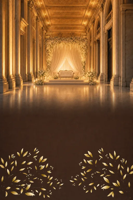 Twilight Colonnade — Reception — Modern Reception invitation card design from Ayozan