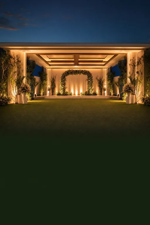 Twilight Lawn — Sangeet — invitation page