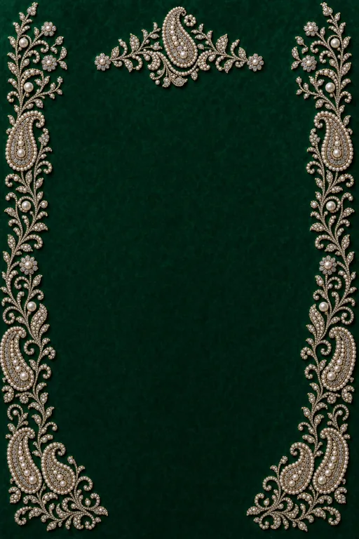Pearl & Diamond Mehndi — Living Invitation — Ornate Mehndi invitation card design from Ayozan