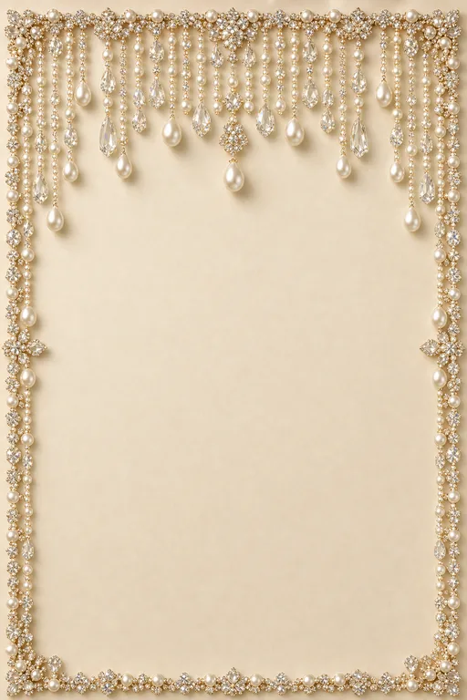 Pearl & Diamond Reception — Living Invitation — Ornate Reception invitation card design from Ayozan